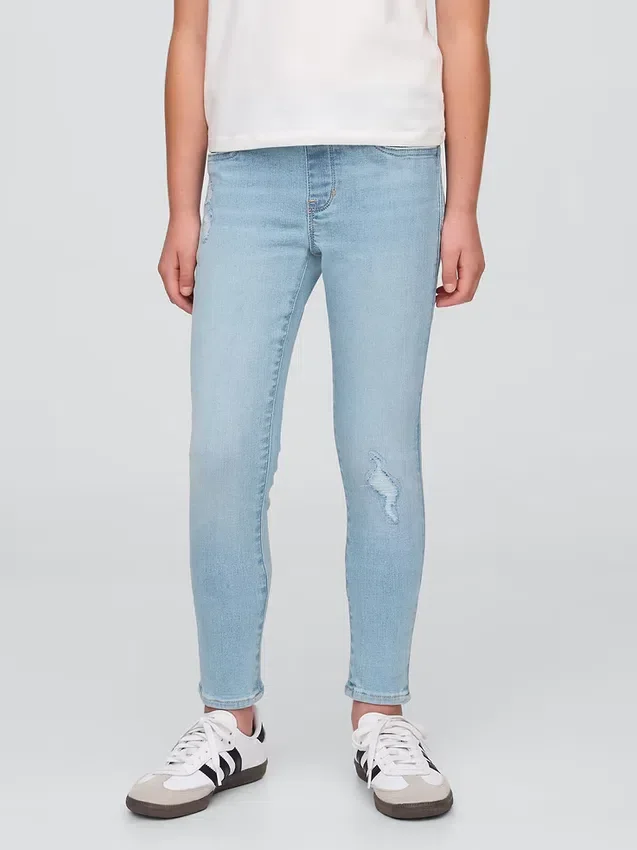 Jeggings infantiles de talle medio sin cremallera