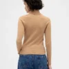 Jersey de cuello alto elástico CashSoft
