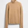 Jersey de cuello alto elástico CashSoft