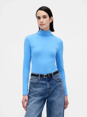 Jersey de cuello alto ultraligero