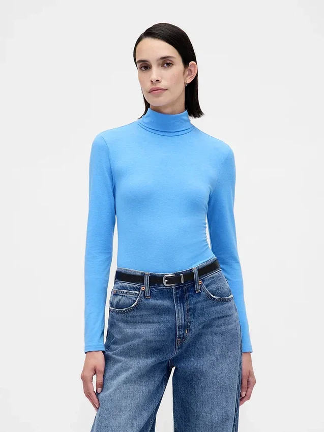 Jersey de cuello alto ultraligero