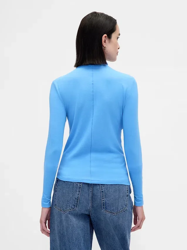 Jersey de cuello alto ultraligero