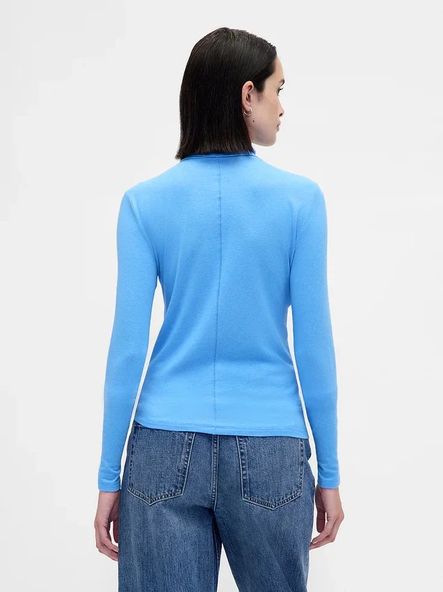 Jersey de cuello alto ultraligero