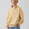 Jersey de felpa Vintagesoft para niño, de corte holgado y media cremallera