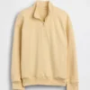 Jersey de felpa Vintagesoft para niño, de corte holgado y media cremallera