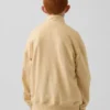 Jersey de felpa Vintagesoft para niño, de corte holgado y media cremallera