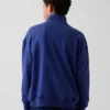 Jersey de felpa Vintagesoft para niño, de corte holgado y media cremallera