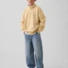 Jersey de felpa Vintagesoft para niño, de corte holgado y media cremallera