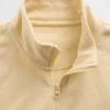 Jersey de felpa Vintagesoft para niño, de corte holgado y media cremallera