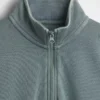 Jersey de felpa Vintagesoft para niño, de corte holgado y media cremallera