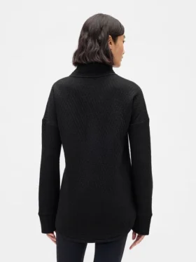 Jersey GapFit acolchado de jacquard con media cremallera