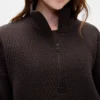 Jersey GapFit acolchado de jacquard con media cremallera
