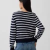 Jersey holgado con cuello barco, 100 % algodón