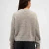 Jersey infantil de cuello redondo con efecto «pestañas» metalizado