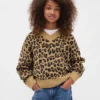 Jersey infantil holgado con cuello en V