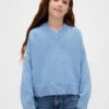 Jersey infantil holgado con cuello en V