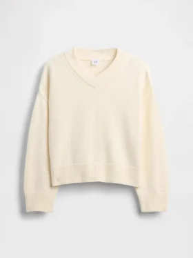 Jersey infantil holgado con cuello en V