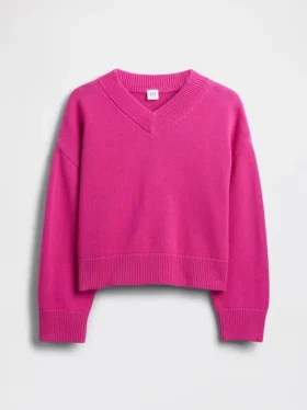 Jersey infantil holgado con cuello en V