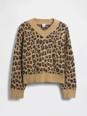 Jersey infantil holgado con cuello en V