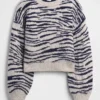 Jersey infantil holgado de cuello redondo
