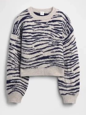 Jersey infantil holgado de cuello redondo