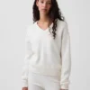 Jersey oversize con cuello en V CashSoft