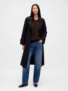 Jersey oversize con cuello en V CashSoft