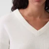 Jersey oversize con cuello en V CashSoft