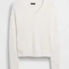 Jersey oversize con cuello en V CashSoft