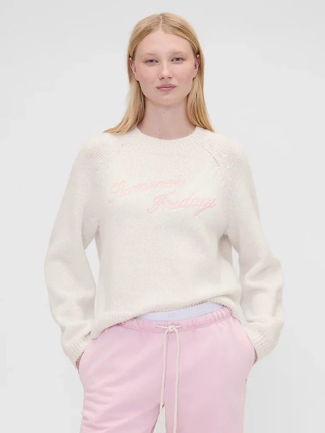 Jersey oversize con logotipo de GAP × Summer Fridays