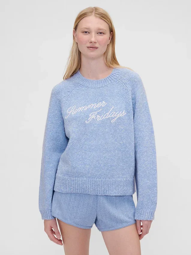 Jersey oversize con logotipo de GAP × Summer Fridays