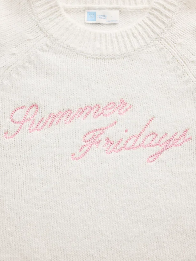 Jersey oversize con logotipo de GAP × Summer Fridays