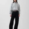 Jersey oversize con media cremallera y cuello en cuña Vintagesoft