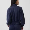 Jersey oversize con media cremallera y cuello en cuña Vintagesoft