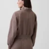 Jersey oversize con media cremallera y cuello en cuña Vintagesoft