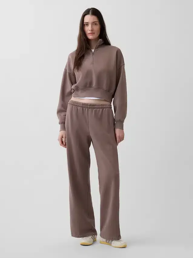 Jersey oversize con media cremallera y cuello en cuña Vintagesoft