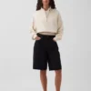 Jersey oversize de algodón texturizado con media cremallera