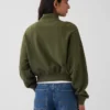 Jersey oversize de algodón texturizado con media cremallera