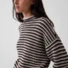 Jersey oversize de cuello alto 100 % algodón