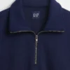 Jersey oversize de peso grueso con cremallera de un cuarto para adulto
