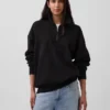 Jersey oversize de peso grueso con cremallera de un cuarto para adulto