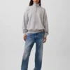 Jersey oversize de peso grueso con cremallera de un cuarto para adulto