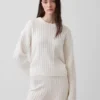 Jersey oversize de punto trenzado CashSoft