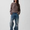 Jersey oversize de punto trenzado CashSoft