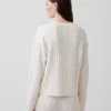 Jersey oversize de punto trenzado CashSoft