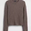 Jersey oversize de punto trenzado CashSoft