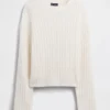 Jersey oversize de punto trenzado CashSoft