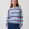 Jersey polo holgado 100 % algodón