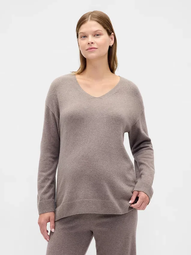 Jersey premamá CashSoft con cuello en V