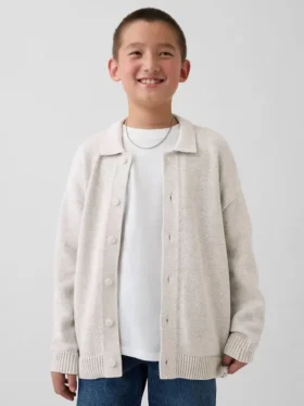 Jersey tipo polo holgado para niño